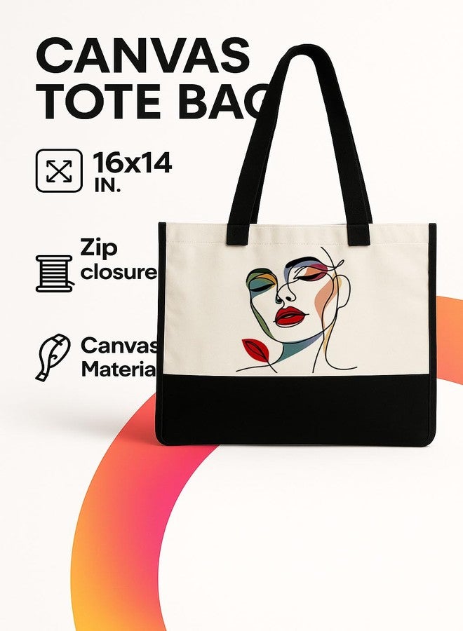 TrendoPrint Eco-Friendly Jute Tote Bag for Women | Reusable Shopping Bag with Sturdy Handles | Large Capacity Multipurpose Handbag for Grocery, Office, Travel & Daily Use (JB93) - Image 4